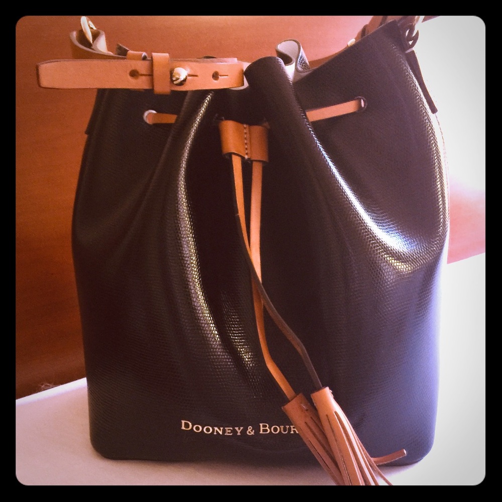 Dooney & Bourke Leather Drawstring Shoulder Bag